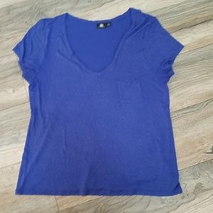 Blue Shimmer Pocket Tshirt